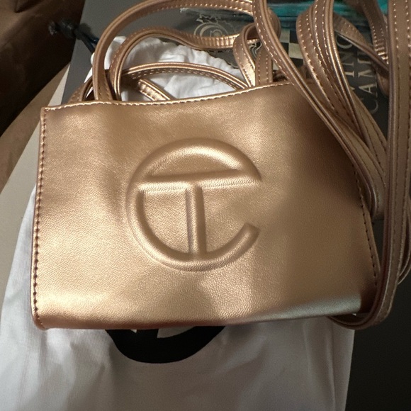 Telfar small tote. Copper